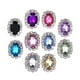 thumbnail image 5 of 10x Flatback Rhinestones Botones Broche Adornos Encanto Colgantes ovalados Multicolor para Diadema Bolso Ramo Centro Fabricación de joyas, 5 of 9