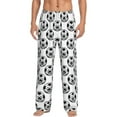 thumbnail image 1 of Gaeub Happy Soccer Print Mens Pajama Pants,Lounge Pants With Pockets And Drawstring-Medium, 1 of 6