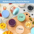 thumbnail image 3 of Juego de 12 Frascos de Vidrio 4 Oz Recipientes para Papillas de Beb&eacute; con Tapa a Prueba de Fugas Recipientes Reutilizables para Alimentos para Microondas, Lavavajillas y Frigor&iacute;fi, 3 of 7
