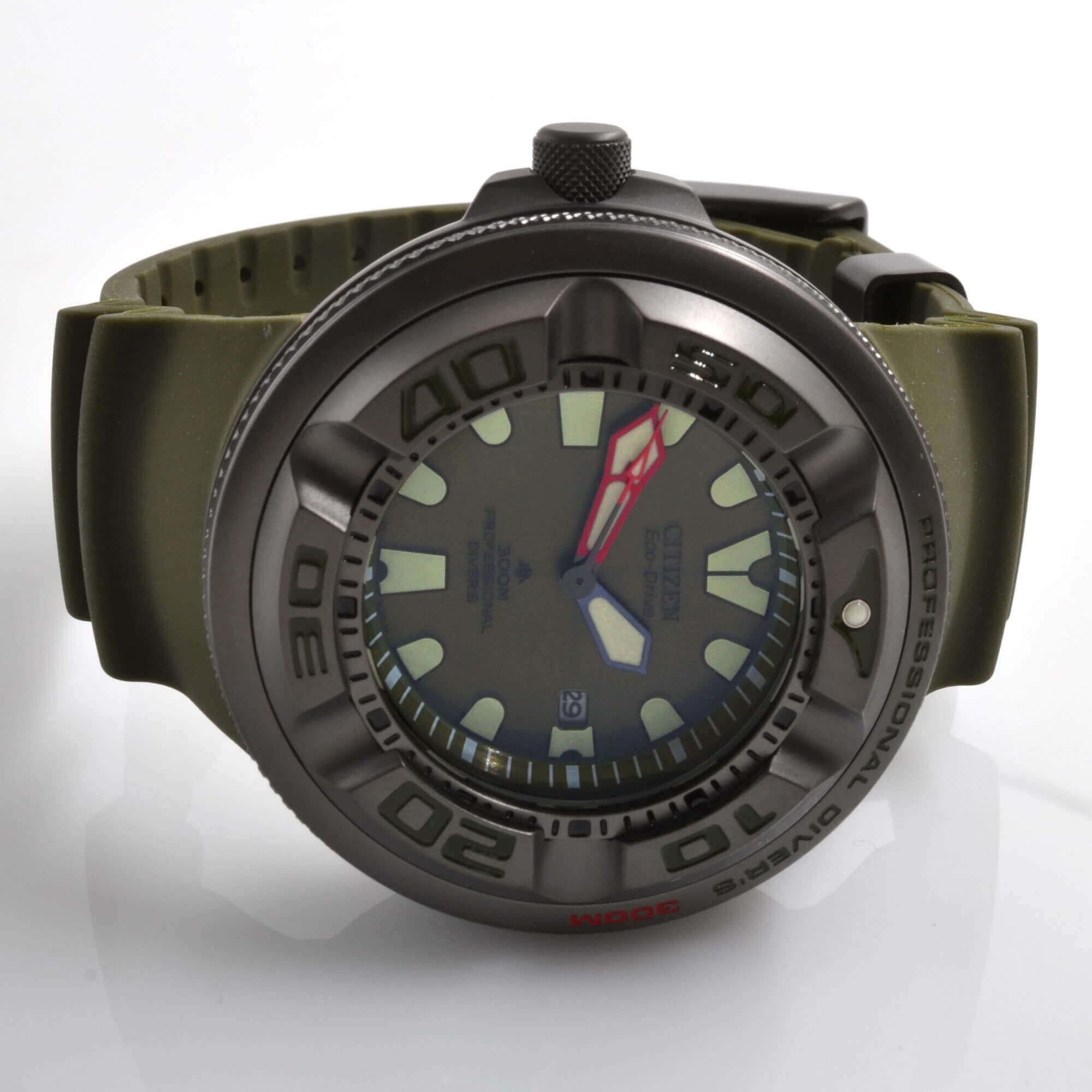 Citizen BJ8057-17X Men\'s Promaster Watch Dial Olive Green Marine