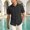 #Black, variant on Men's Textured Waffle Short Sleeve Button Down Shirt,Casual Pocket Beach Shirt,Black,Big Men's,Tall Men's XXXL,Young Men's Shirts