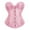 Pink, variant on VISALY Women's Bustier Corset Top Waist Cinching Belt Tightening Wedding Dress Base Underwear Shaping Vest Court Shaping Garment Beige L