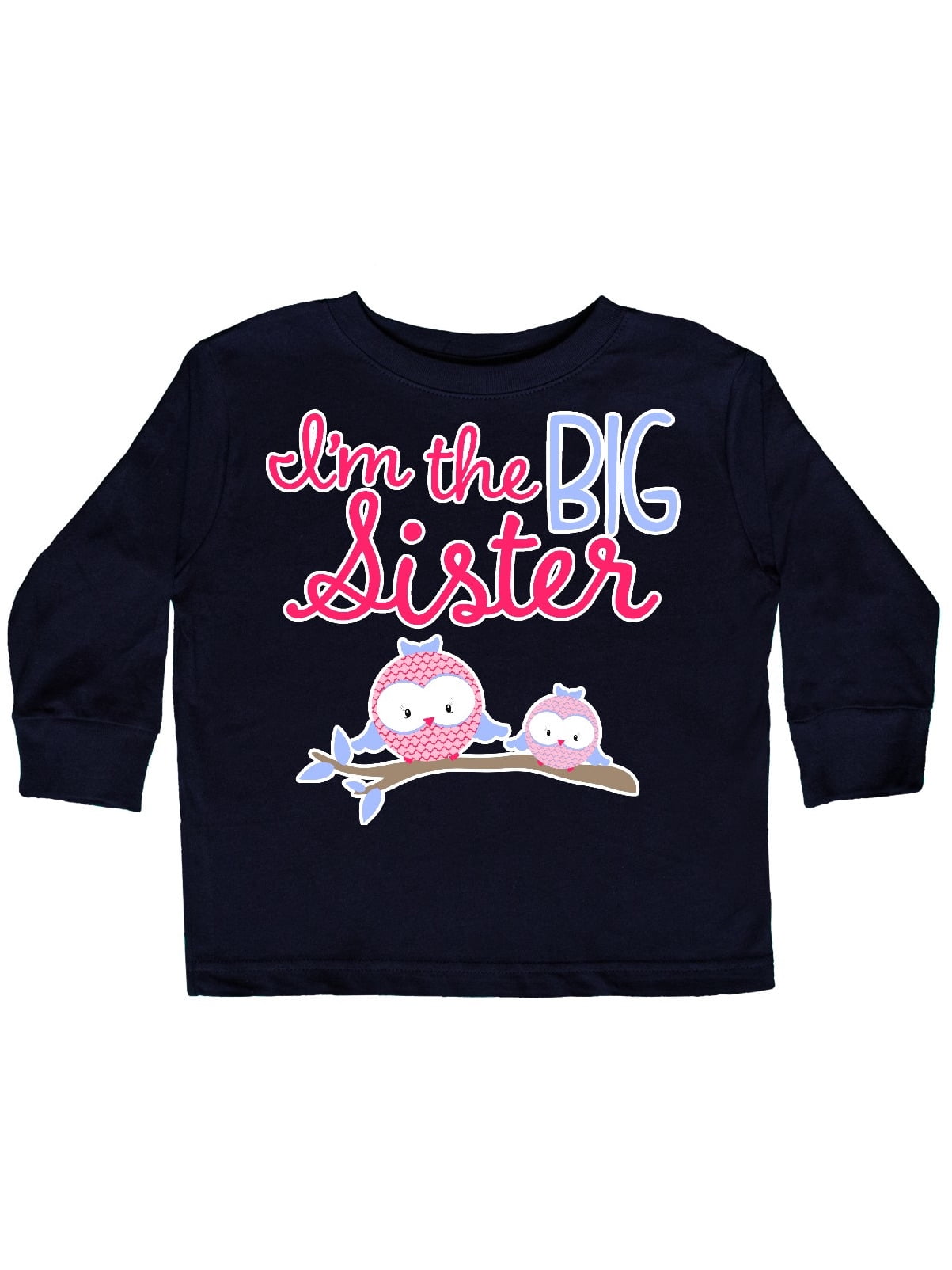 inktastic Big Sister with Cherry Blossom Flowers Toddler T-Shirt