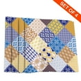 thumbnail image 2 of DouZhe Set de 4 Placemats Polyester, Motif de Collage de Style Ethnique Marocain Résistant à la Chaleur Place Mats pour Table à Manger, 12 x 18 Po, 2 of 6