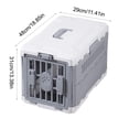 thumbnail image 3 of HOARBOEG Foldable Pet Carrier Crate Portable Collapsible Cat Dog Travel Kennel Airline Cargo Car Outdoor Cage Gray, 3 of 6