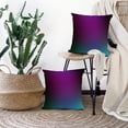 thumbnail image 5 of LALILO Throw Pillow Covers Purple Teal Blue Green Border Art Black Cushion Cover 18" x 18", 2 Pack, 5 of 6