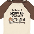 thumbnail image 4 of Inktastic Future Dental Hygienist Like Mommy Girls Long Sleeve Baby Bodysuit, 4 of 5