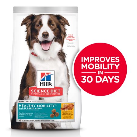 (7/11/2022) Hill's Science Diet Adult Healthy Mobility Large Breed Chicken Meal, Brown Rice & Barley Recipe Dry Dog Food, 30 lb bag