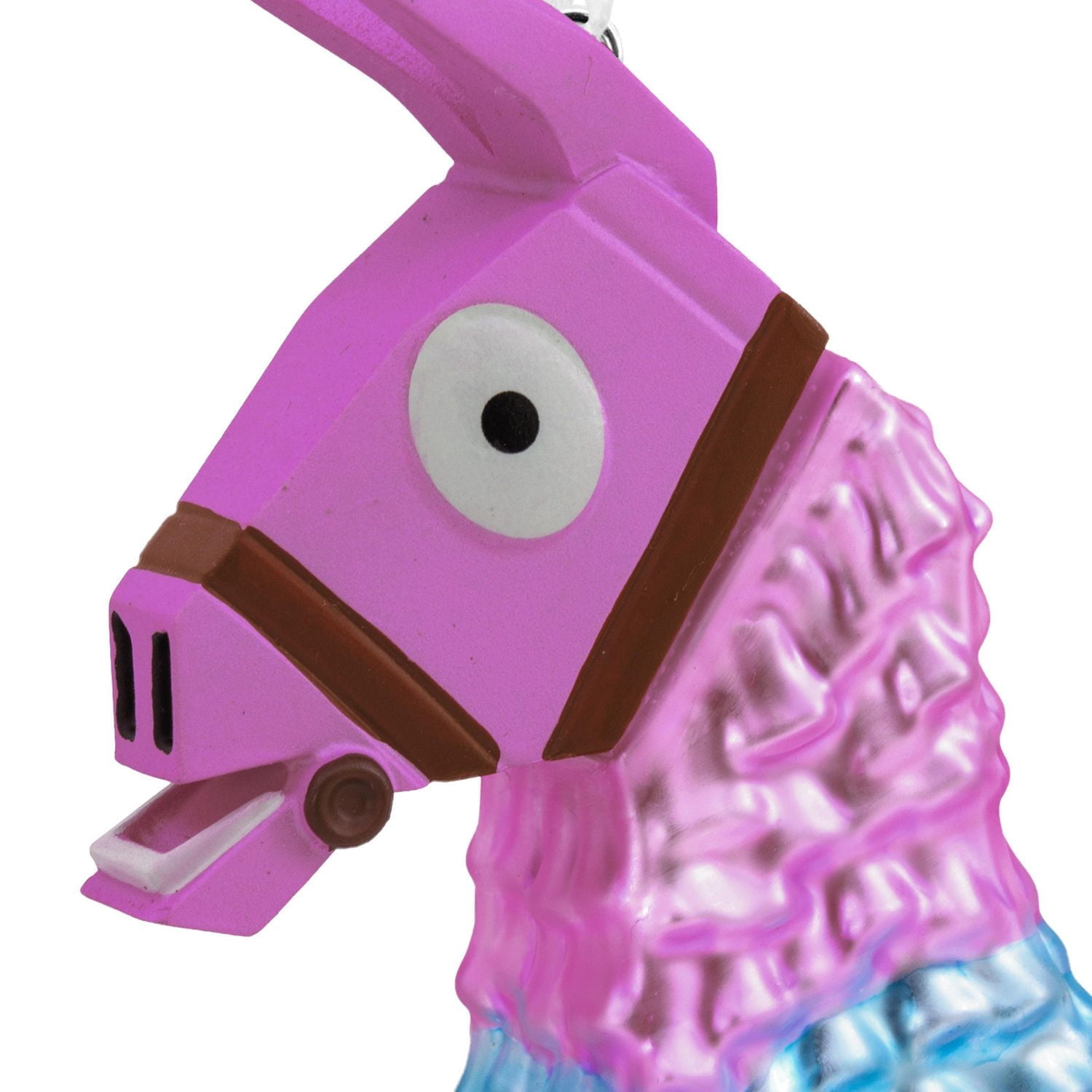 Décoration Hallmark de Noël (Tête du lama à butin, Fortnite, en verre soufflé)