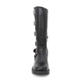 thumbnail image 3 of Women's Buckle Harness Knee High Boots – Moto Riding Boots, 3 of 6