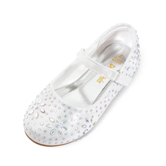 Zapatos Mary Jane para Niñas Pequeñas Dream Pairs con Brillantes Blancos