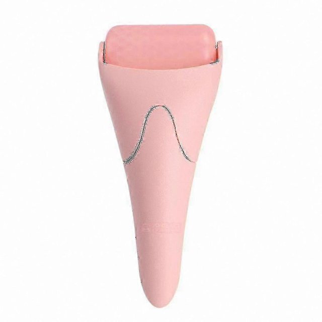Facial Ice Roller for Skin Care and Massage - Reduce Wrinkles and Puffiness, Relieve Migraine Pain, Pink