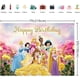 thumbnail image 3 of Disney Princess Dreamy Colorful Theme Backdrop, Baby Shower, Fondo de fotografía, decoración de fiesta de cumpleaños, pancarta, 3 of 4