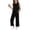 Black, variant on OGLCCG Two Piece Sets for Girls Summer Matching Vacation Travel Lounge Outfits Pleated Front Sleeveless Top and Wide Leg Pants 3-13 Years