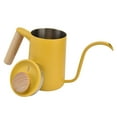 thumbnail image 1 of Stainless Steel Gooseneck  Drip Pot Coffee Long Mouth Tea Kettle Hand Coffee Maker Yellow, 1 of 8