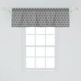 thumbnail image 2 of Ambesonne Bohemian Window Valance, Triangles Minimalist, 54" X 18", Black White, 2 of 3