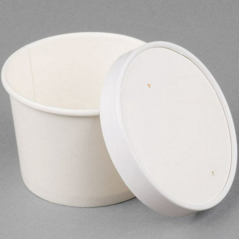 Choice 6 oz. White Double Poly-Coated Paper Food Cup - 1000/Case