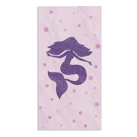 Personalization Mall Mermaid Kisses 30x60 Beach Towel, Pink
