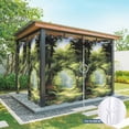 thumbnail image 6 of Outdoor Curtains for Patio Waterproof, Forest Outdoor Privacy Panels Grommet, Nature Woodland Spring Scenic Green Trees Flower Blackout Outside Curtains for Porch/Cabana 54"x84", 1 Panel, 6 of 8