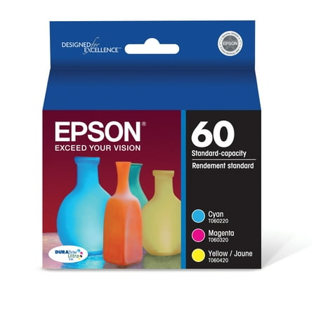UPC: 0010343856226 | EPSON 60 DURABrite Ultra Ink Standard Capacity Color Combo Pack (T060520-S) Works with Stylus C-68  C-88  C-88+  CX-3800  CX-3810  CX-4200  CX-4800  CX-5800F  CX-7800
