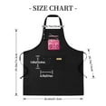 thumbnail image 4 of 2 Pack Adjustable Bib Apron with Denim - Like Design & Pink Boombox Graphic 2 Pockets Perfect for Cooking & Chef Work for Men & Women, 4 of 5