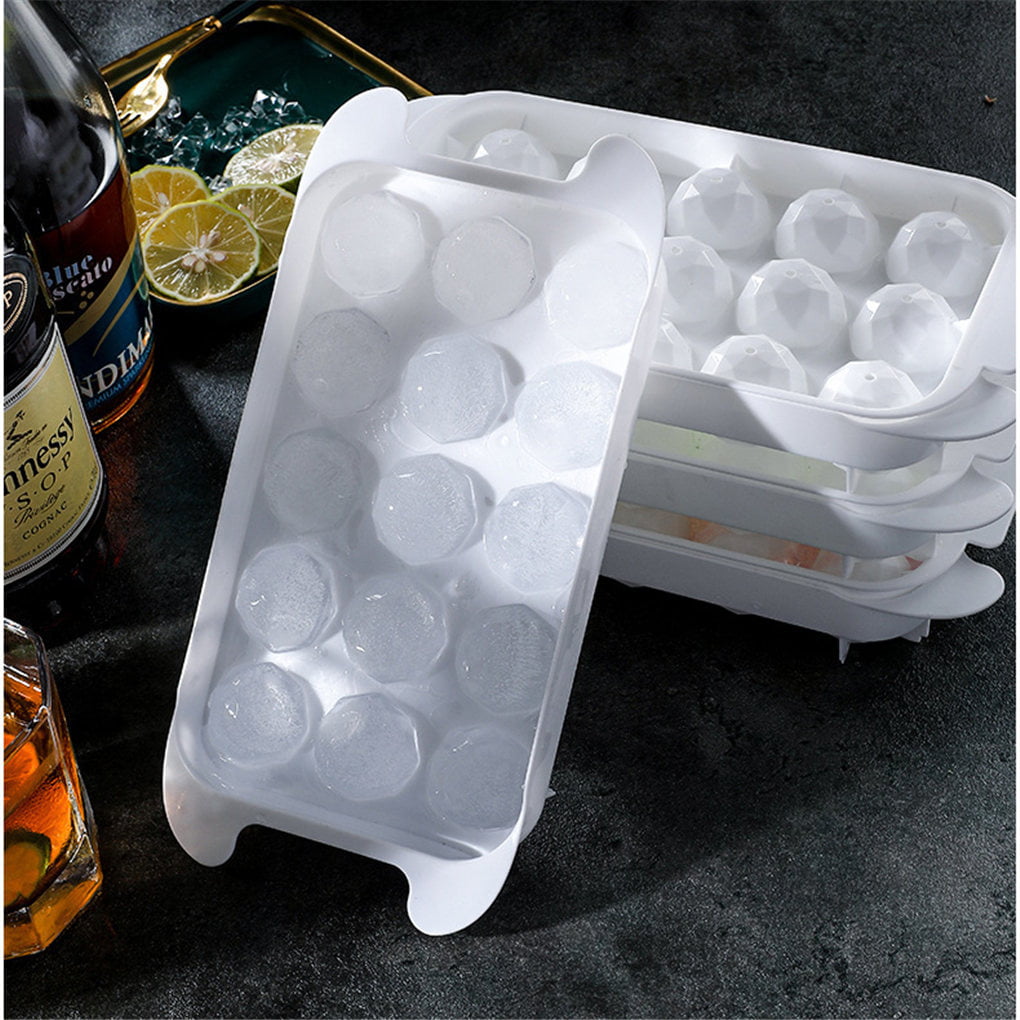 15 Grids/4 Grids Round Ball Ice Cube Trays Molds Maker for Bar Whiskey Cocktails