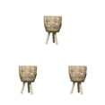 thumbnail image 2 of Cesta de almacenamiento Billuyoard de madera y bambú para maceta de ratán tejida a mano, 2 of 6