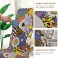thumbnail image 5 of Yayeee 2 Pack Dining Chair Covers Stretch Parson Chairs Slipcovers Seat Protector, Blue Floral, 5 of 6