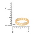 thumbnail image 4 of Jessica Simpson Women’s, Gold Plated Sterling Silver Curb Chain Ring, 4 of 4