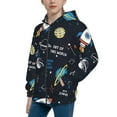 thumbnail image 2 of Kdxio Space Pattern Kids Boys Girls Zip Up Hoodie 3D Printed Hooded Sweatshirt Hoody Coat with Pocket 7-12 Y-Small, 2 of 6