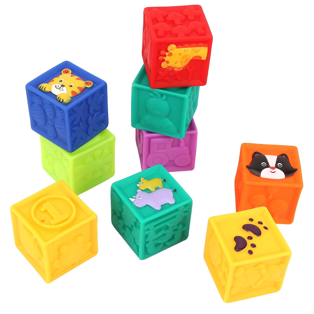 Herwey Soft Blocks Toddler Kids Building Block Playset 9 Toy Blocks