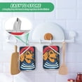 thumbnail image 4 of Yayeee Pot Holders Kitchen Heat Resistant with Pocket 7"x9.8" Cotton Oven Cooking Hot Pads, Blue Dog Artist, 4 of 7