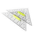 thumbnail image 6 of Multi-function Durable Measuring Drawing Tools Drafting Tools Plastic Transparent Angle Protractor Triangle Ruler Scale Ruler Set Square 03, 6 of 8