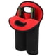 thumbnail image 5 of Portabotellas de vino de 2 botellas bolsa de botella de vino de neopreno de mano Protege el portabotellas de vino aislado con asa de transporte segura para fiestas barbacoas ANGGREK Otros, 5 of 8