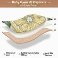 thumbnail image 5 of WOBOGO White Daisies with Lemons Pattern Baby Playmats Extra Large Waterproof Rollable Activity Pads for Toddlers 50×50inch, 5 of 7