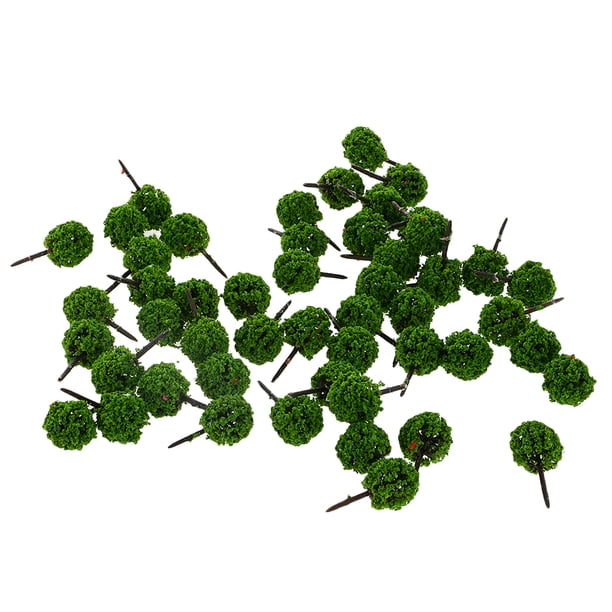 Modelo de 50 Piezas de Árboles en apariencia de Bricolaje Tren Ferrocarril Diorama Paisaje 1:150 N 3 Cm