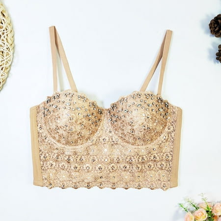 LLYWEY T Shirt Bras for Women on Sale Women Bras Push up Ladies Balconette Bra Style-852 Women s Plus Pullover Bra Feature Adult Female T-Shirt Sports Bras Khaki 36B