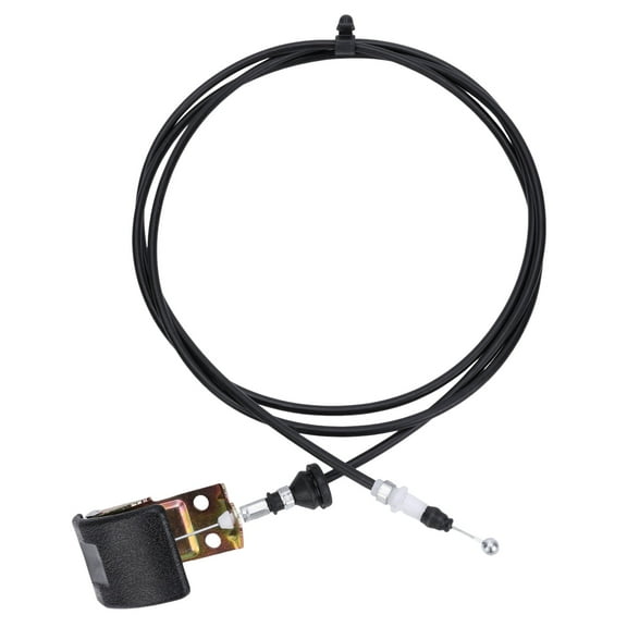 Hood Lock Release Cable with Handle Metal & Plastic Black for Mitsubishi Lancer 2008-2017 Replaces 5910A027XA/5910A065