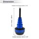 thumbnail image 4 of Slider de marco de motocicleta de 20mm Aleación de aluminio Plástico Protección de carenado Pad de choque Guard 62mm 136mm Azul 1 Pc, 4 of 7