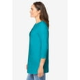 thumbnail image 2 of Woman Within Plus Size Perfect Three-Quarter Sleeve Crewneck Tee, 2 of 6