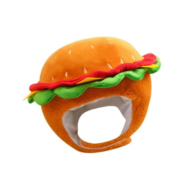 Sombrero de felpa suave Strade Fareast Limited gorro de fiesta de hamburguesa 30x35 cm