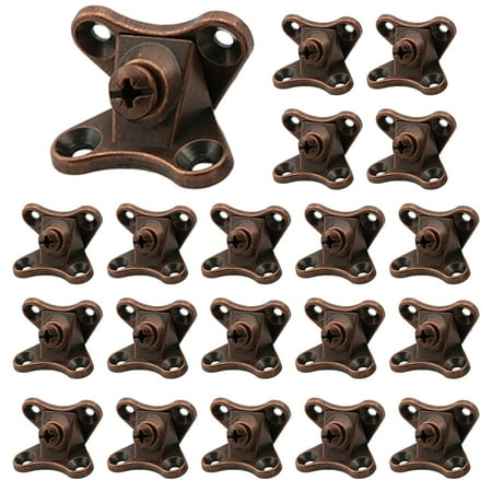 

Thickened Zinc Alloy Butterfly Corner Partition Holder Corner Connector 20pcs Red bronze