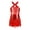 Red, variant on Girls Sparkle Latin Dance Dress Kids Sequins Fringe Dress Costume for Kids Ballet Jazz Chacha Blue 6