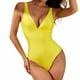 thumbnail image 1 of Traje de Baño con Correa de Bikini de Color Sólido Sexy para Mujeres, Traje de Baño Retro de Nylon con Almohadilla de Pecho para Piscina, Playa Y Verano, 1 of 9