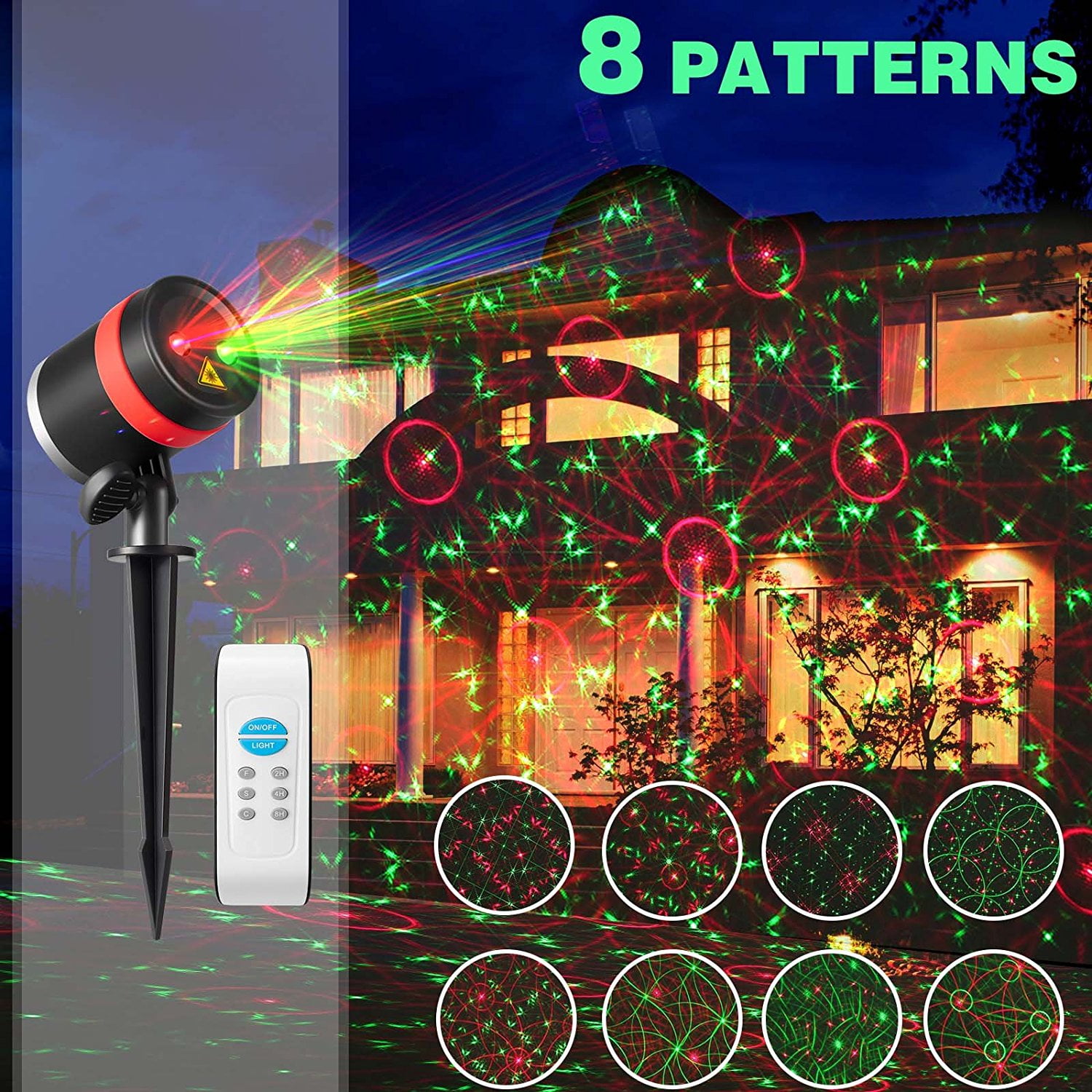 Remote Control Laser Projector Red And Green 