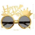 thumbnail image 2 of OULII 1Pcs Lunettes de Réveillon Dorées Rondes pour Photos de Fête, 2 of 8