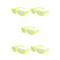 thumbnail image 1 of kurtrusly Rectangular Lightweight Frame Protection For Fashionable Look PC Materials Eyeglasses SHINY GREEN  frame 5Set, 1 of 6