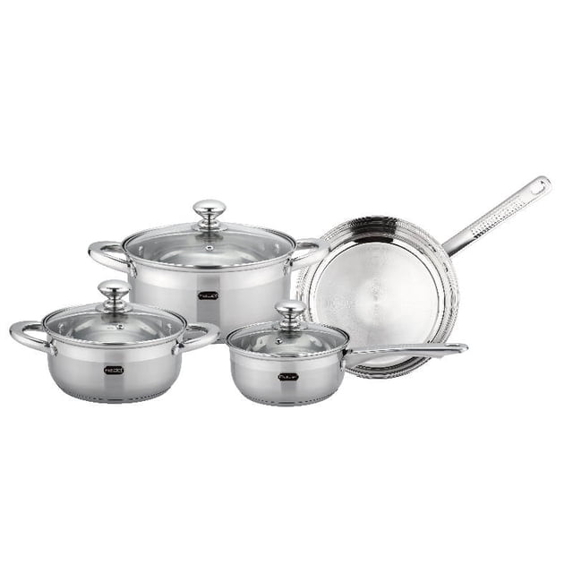 Batería de Cocina Luxor 7 pz Acero Inoxidable Inducción Fraciel