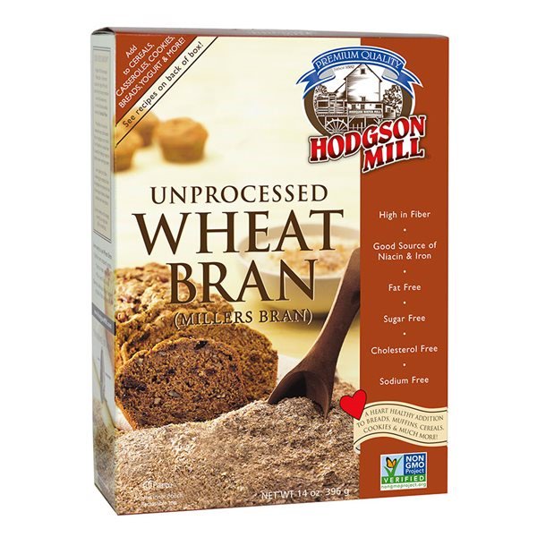 Hodgson Mill Unprocessed Wheat Bran, 14 Oz