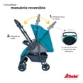 thumbnail image 4 of Carriola Reversible D'Bebe reversible,charola,portabebe,travel system Verde, 4 of 8